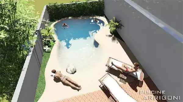 Piscina laghetto naturale realizzata con il fai da te 